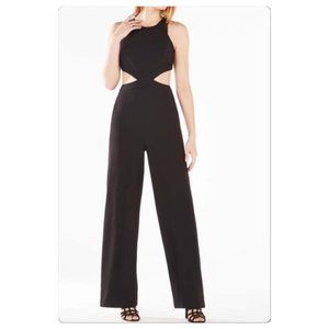BCBGMAXAZRIA Emjay Black Cutout Jumpsuit